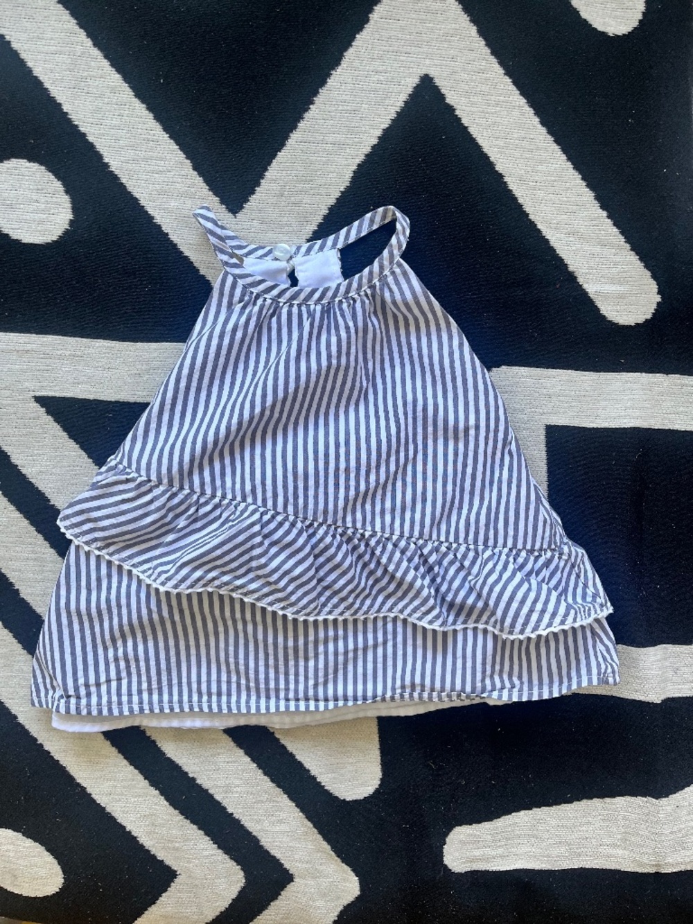 100% Cotton Ruffle Dress - 18 MO